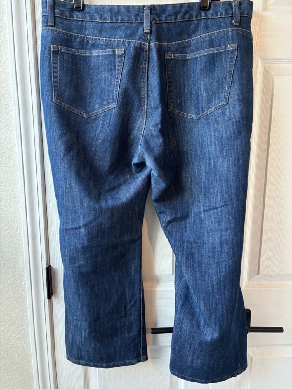 Size 16R Fit 1 Merona Jean Dark Flared Crop Jean - Picture 3 of 8